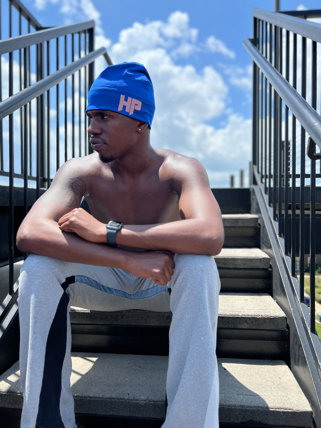 BLUE REFLECTIVE HP SKULLCAP